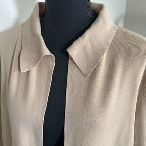 Alfani Cream and Tan Women's cardigan